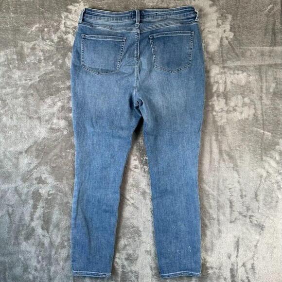 NYDJ Jeans Womens 12 LiftxTuck Technology Button Fly Ami Skinny Distressed Denim - Picture 2 of 13